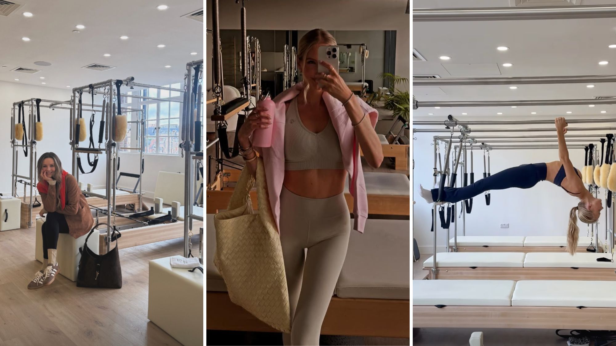 niomi smart leonie hanne and victoria turner at pilates in the clouds