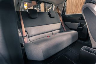 Honda e interior, rear seats