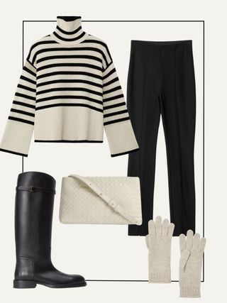 5 Chic Leggings-Boots-and-Jumper Outfits I'll Live in This Winter