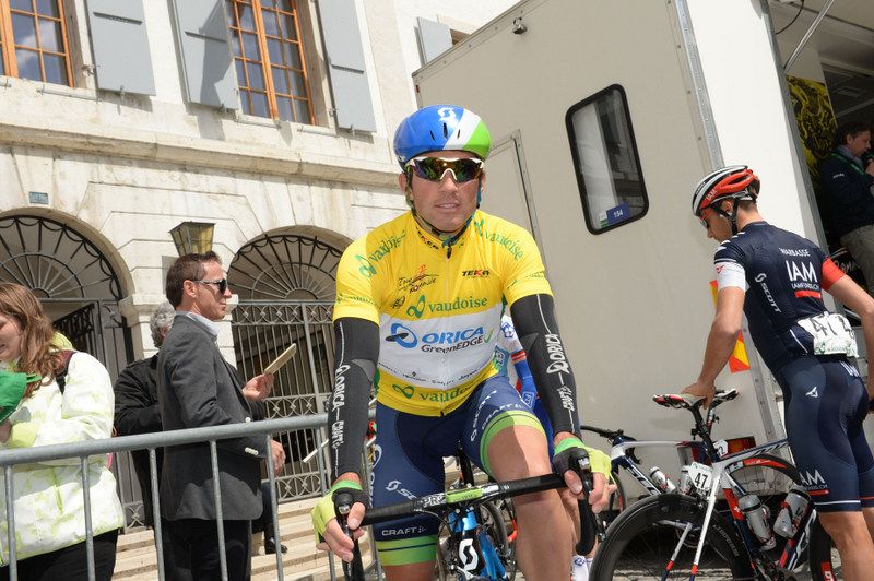 Race leader Michael Albasini (Orica-GreenEgde)
