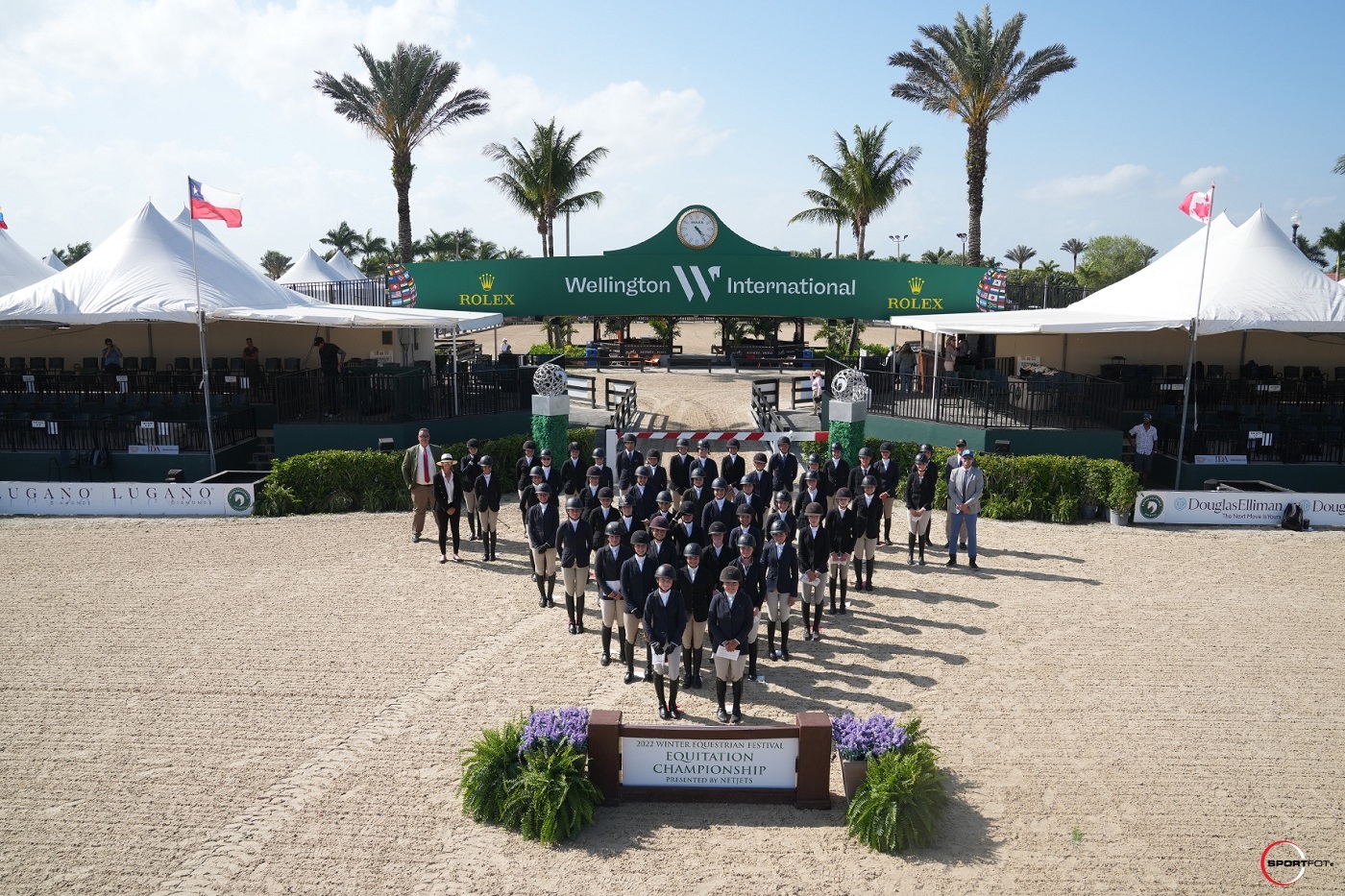 46 young riders took centre stage in the International ring at the Winter Equestrian Festival.