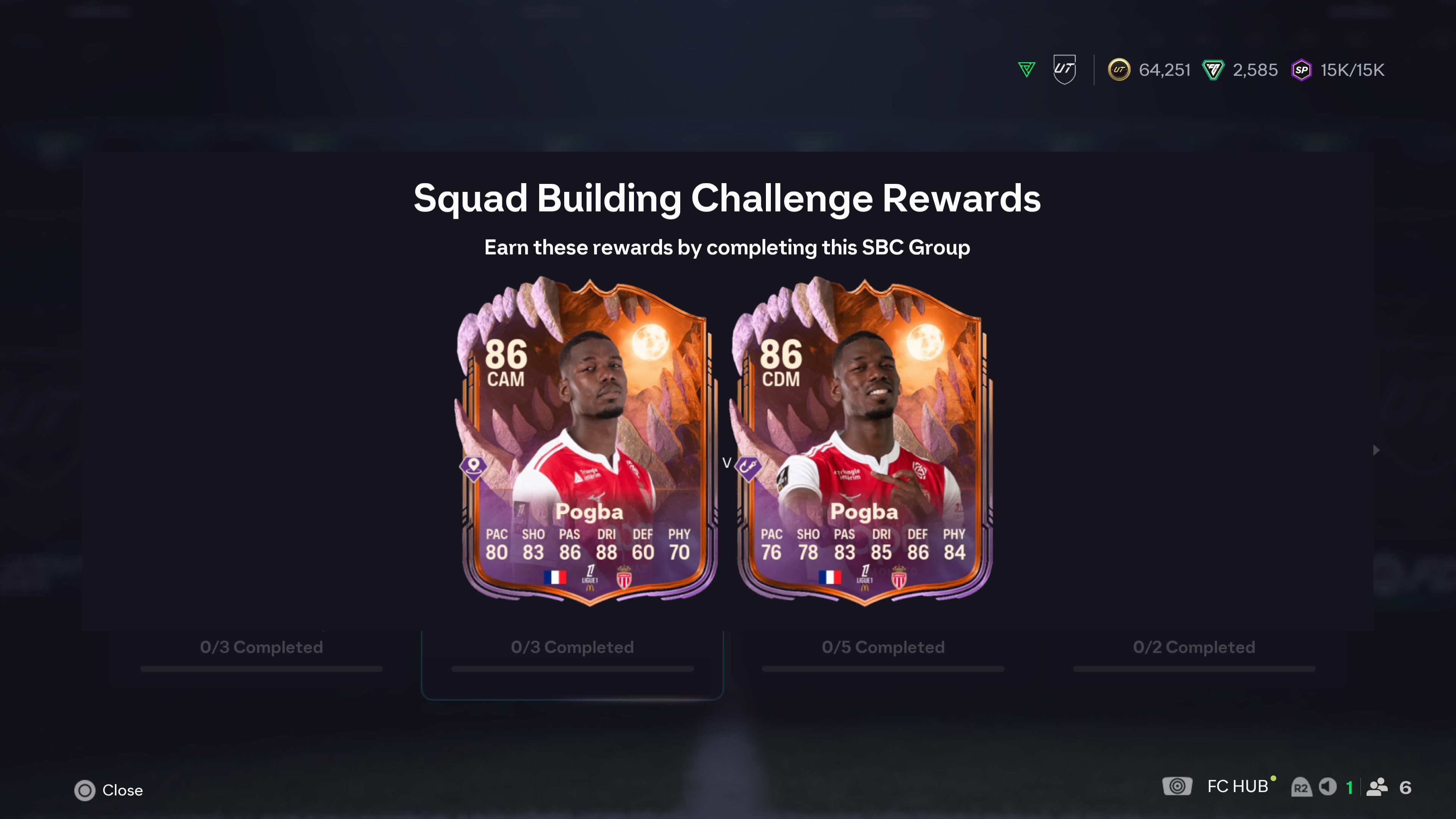 The Paul Pogba SBC options in FC 26 Ultimate Scream