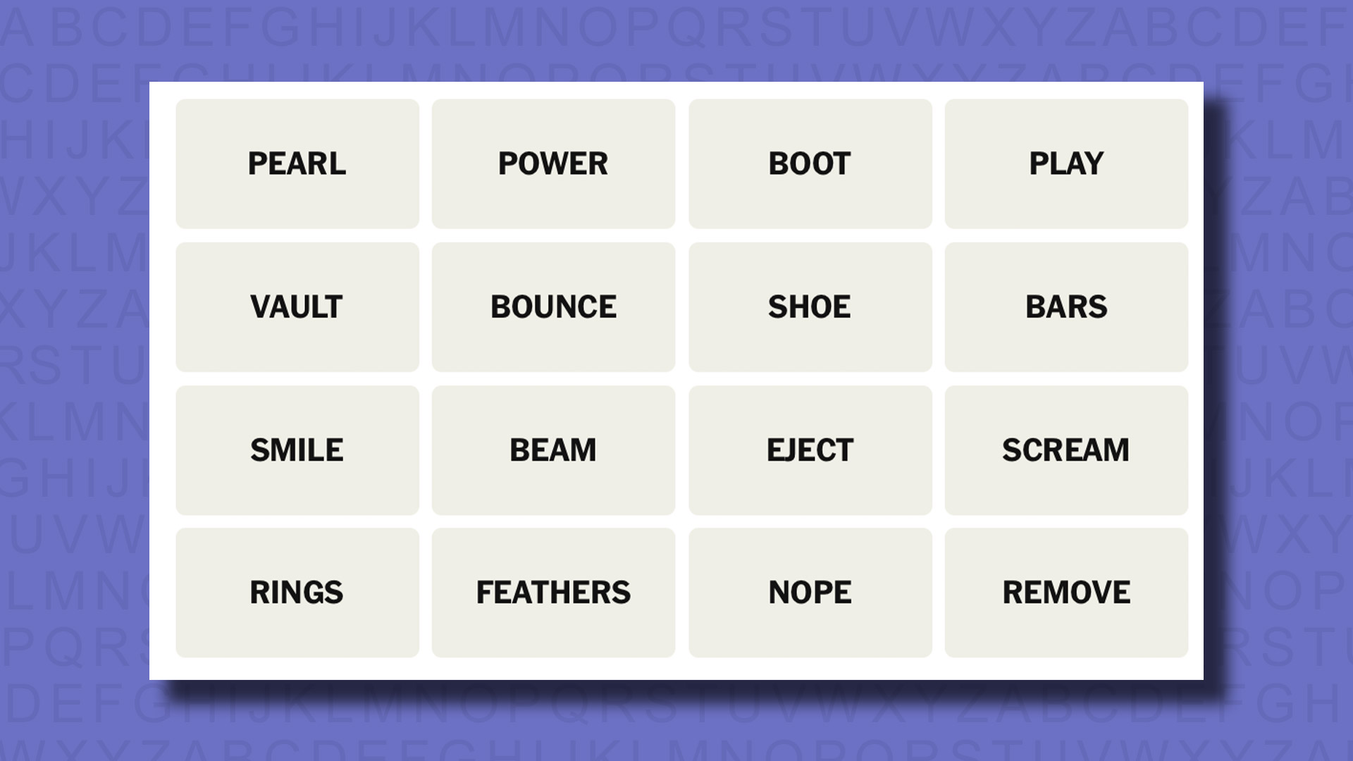 NYT Connections hints for game 765 on a purple background