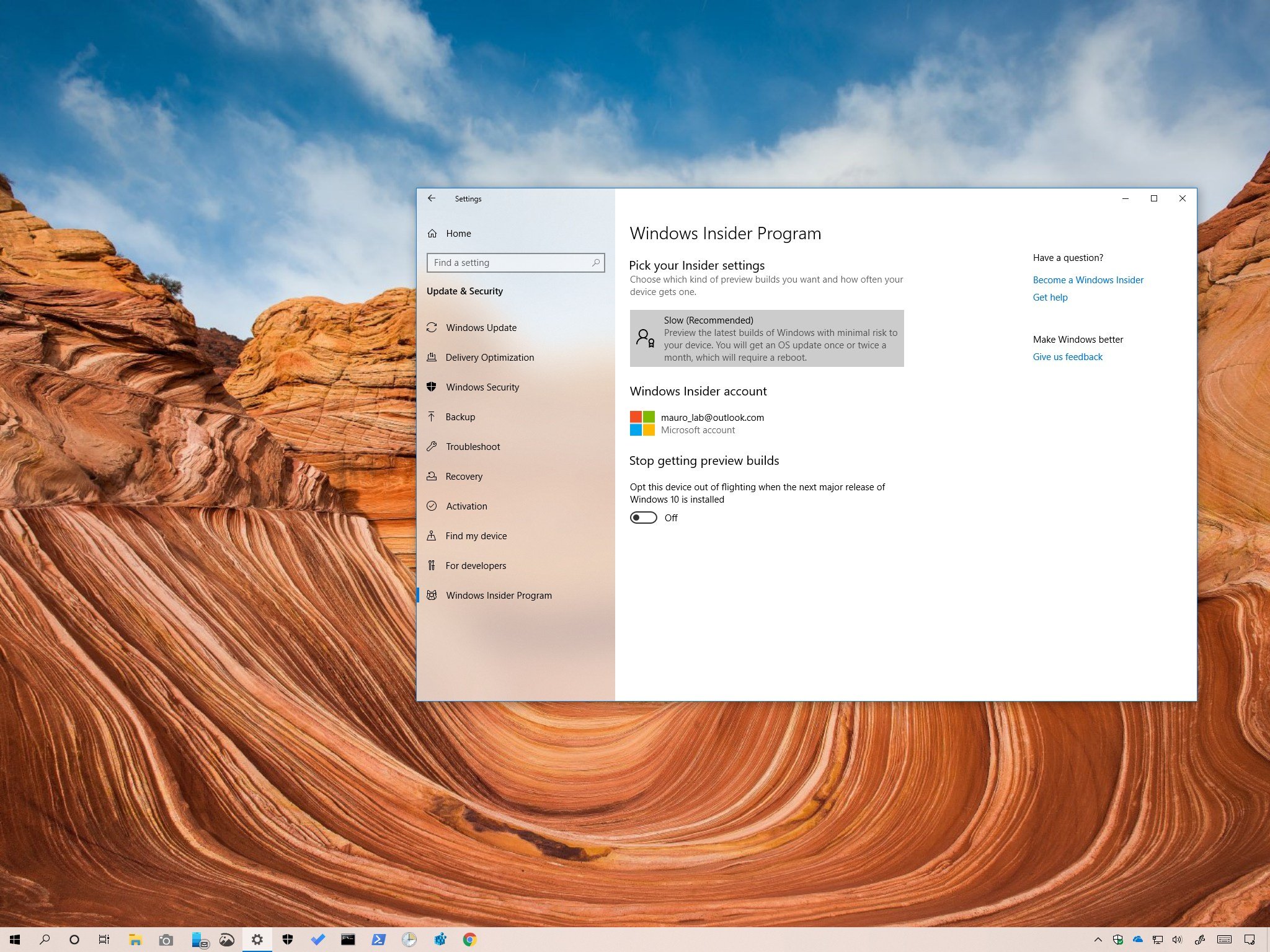 Nếu bạn yêu thích công nghệ và muốn cập nhật công nghệ mới nhất từ Microsoft, thì Windows Insider là chương trình vô cùng hữu ích. Đăng ký PC của bạn vào chương trình với phiên bản tháng 5 để trải nghiệm những tính năng mới và độc đáo của Windows. Hãy xem ảnh liên quan để biết cách đăng ký và trải nghiệm!