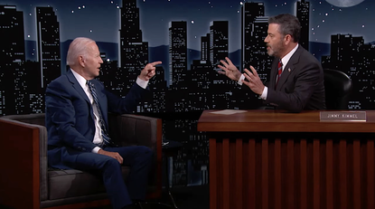 Joe Biden and Jimmy Kimmel