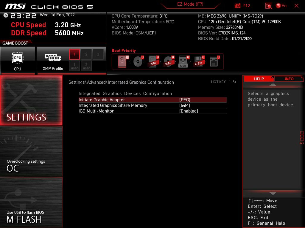 MSI MEG Z690I Unify