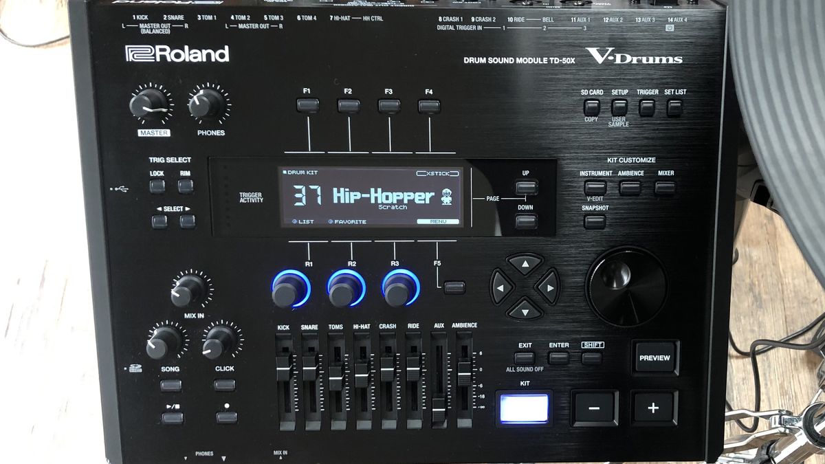 Roland TD-50K2 detail images taken by writer Stuart Williams