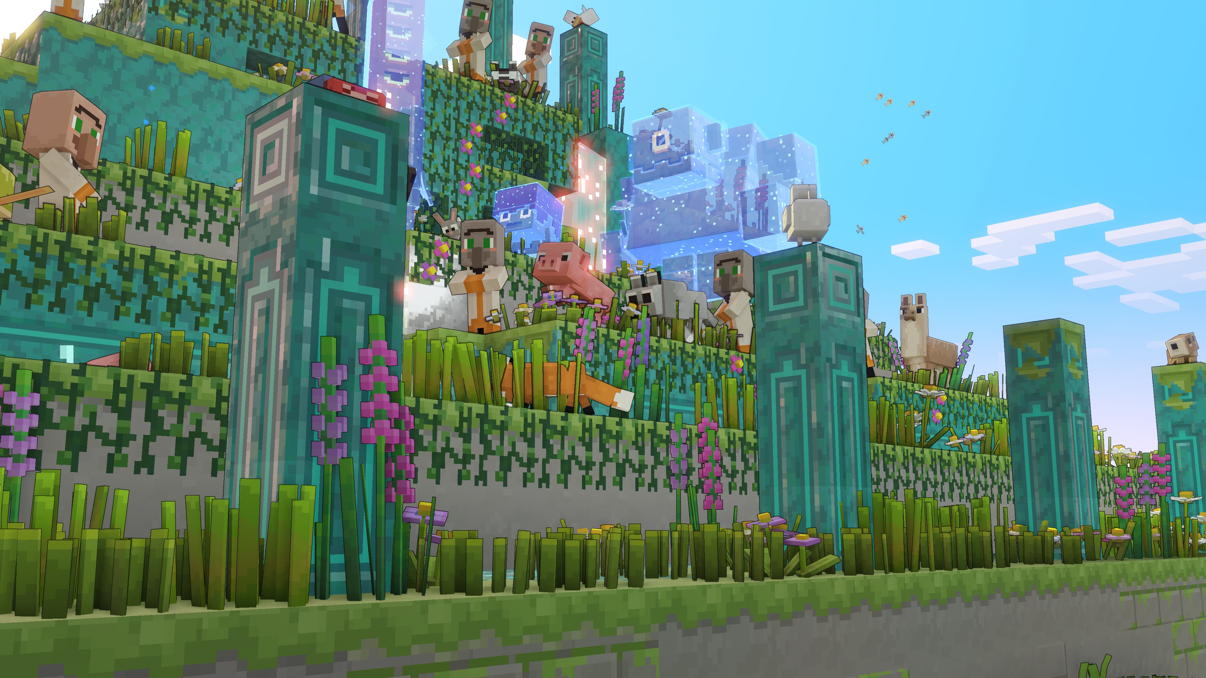 Captura de tela do Minecraft Legends.