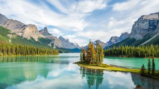 lake and mountains in Canada