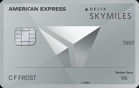 a picture of the Delta SkyMiles Platinum card