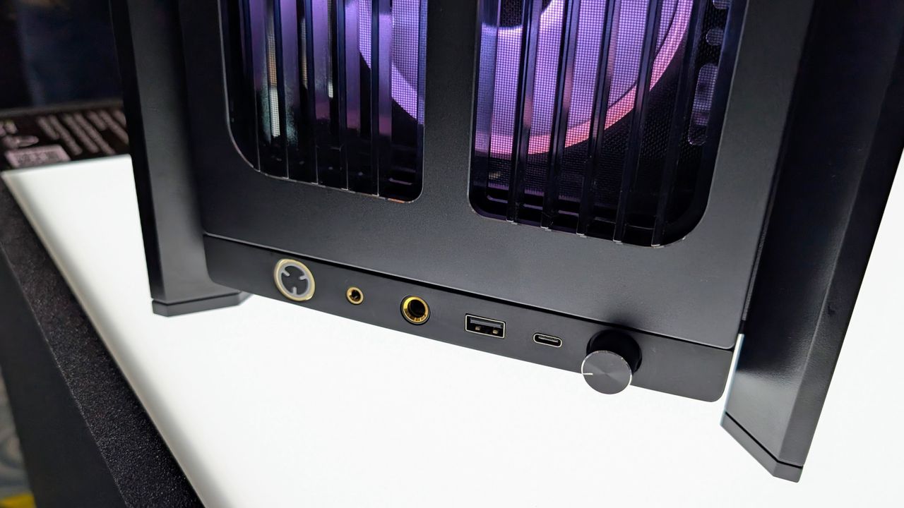 Corsair Frame 5000 front panel close up at Computex 2025