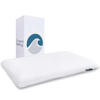 Bluewave Bedding Ultra Slim Gel Memory Foam Pillow for Stomach and Back Sleepers