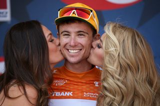 Robbie Squire (Hincapie Racing) earns the most aggressive jersey for stage 4