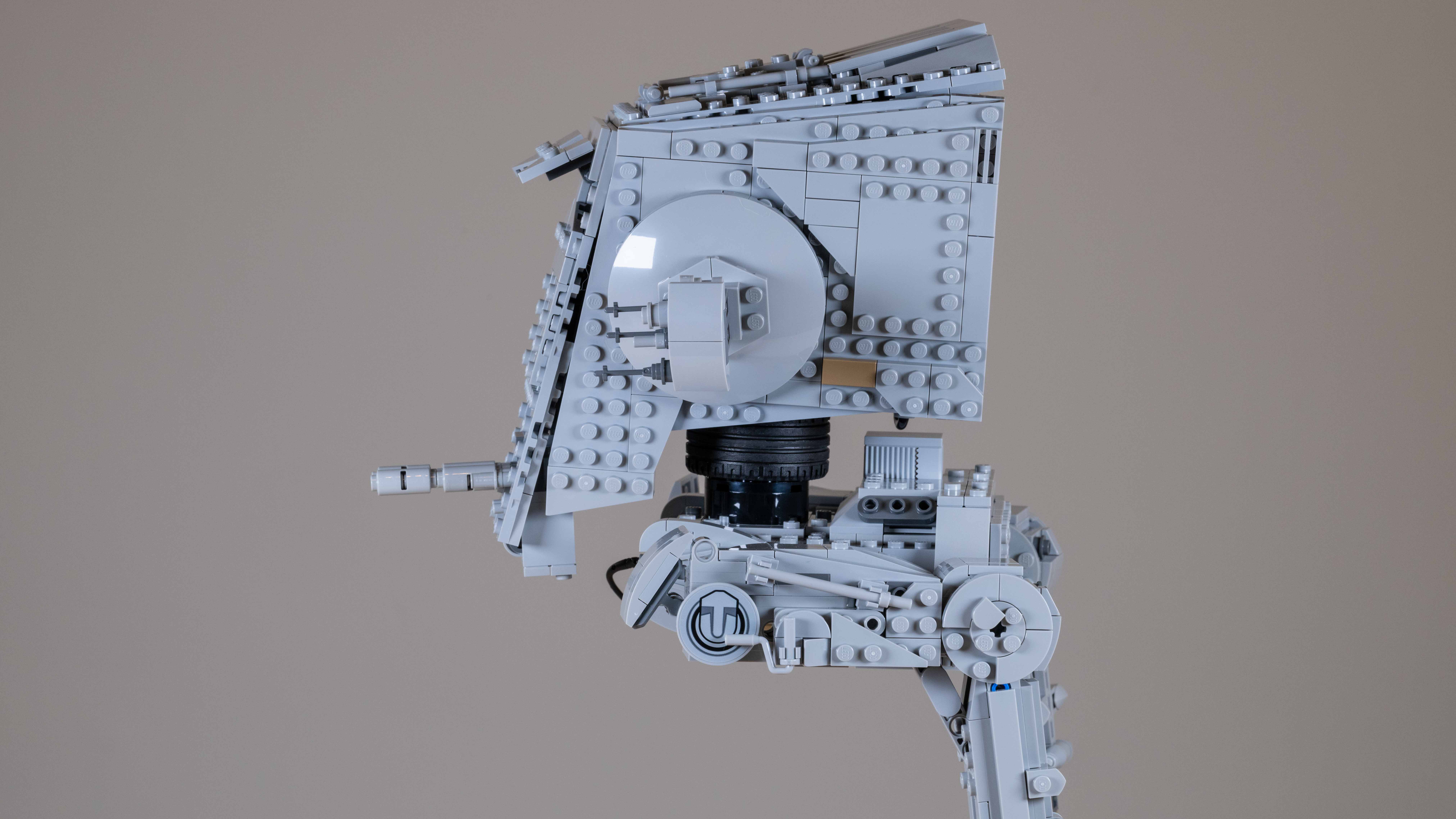 Lego Star Wars AT-ST Walker (75417) on a neutral background