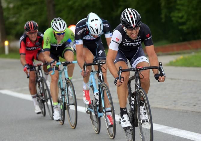 Fabian Cancellara (Trek Factory Racing) drags the race winning move along