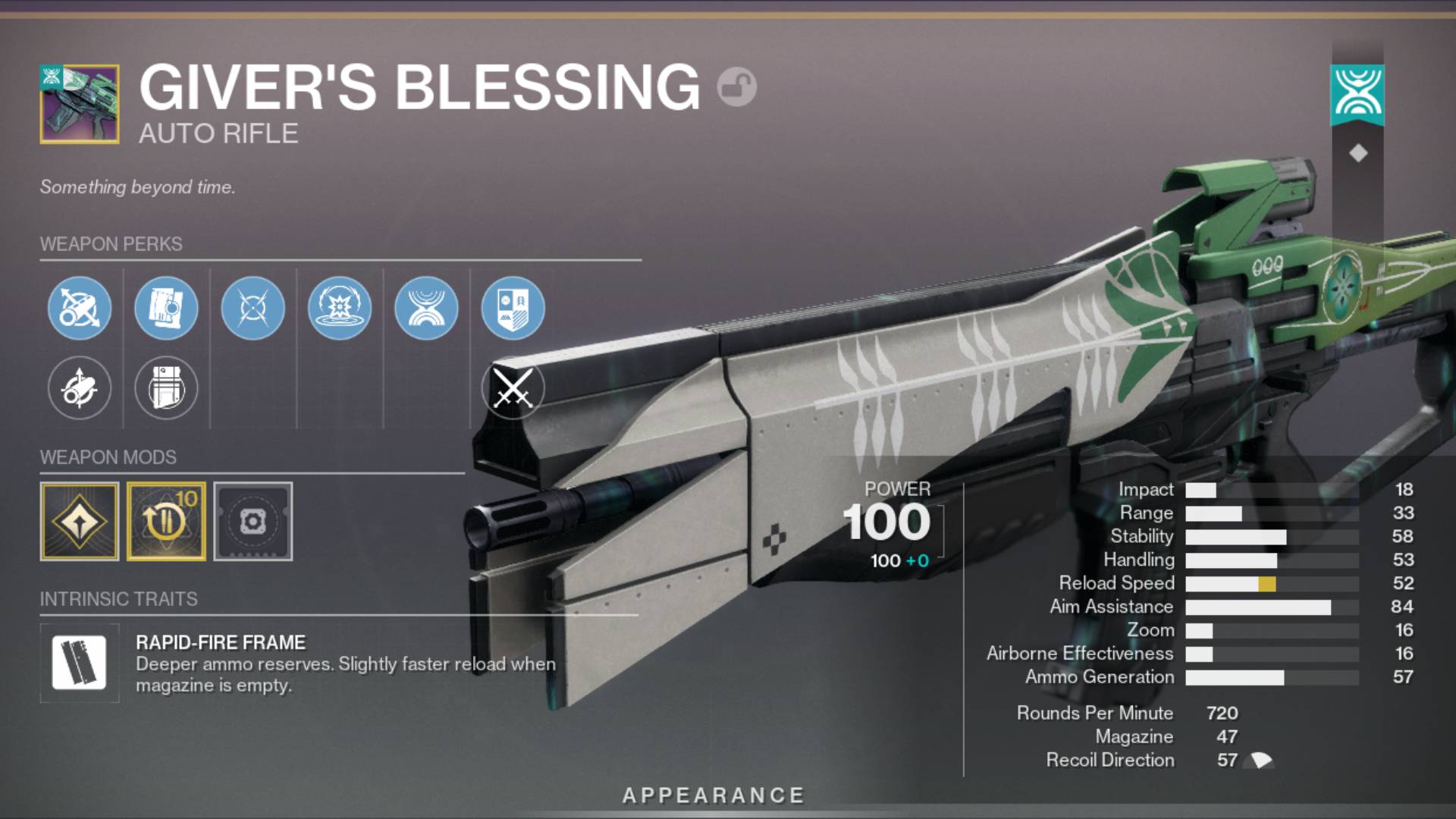 Destiny 2 Gear Tiers edge of fate auto rifle tier 1