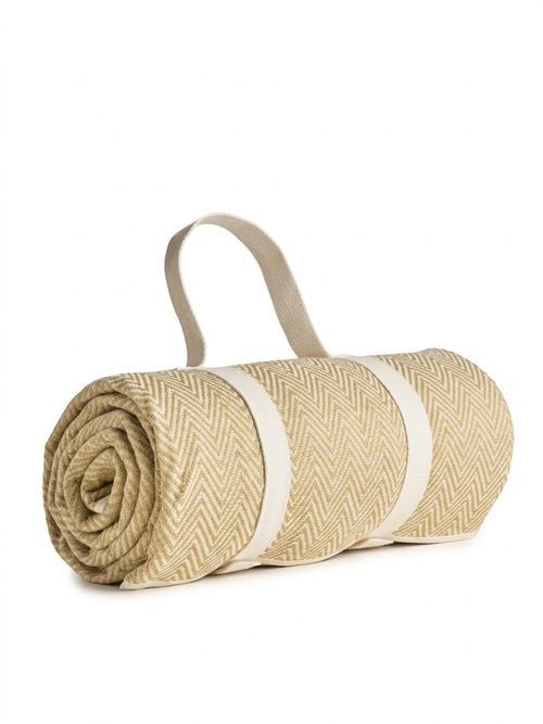 Boho Herringbone Foldaway Picnic Blanket