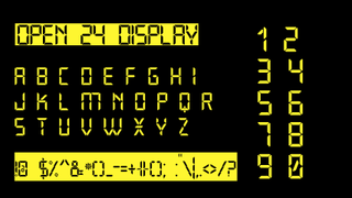 Graphic displaying Open 24 Display.