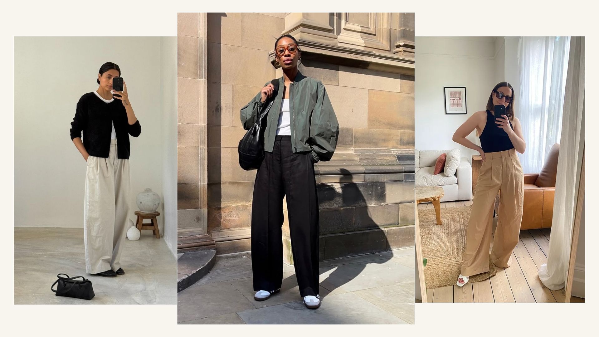 Influencers wearing Cos trousers