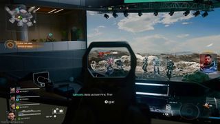 Call of Duty Black Ops 7 shooting robots in Guild HQ