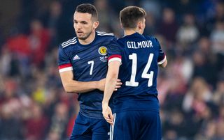 Scotland midfielders John McGinn and Billy Gilmour