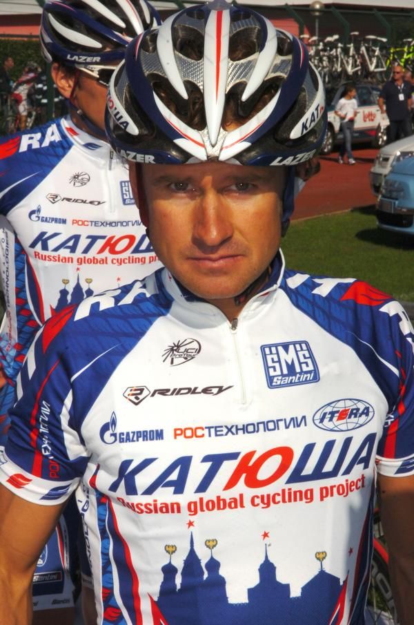 Alexandre Botcharov (Katusha) awaits the start.