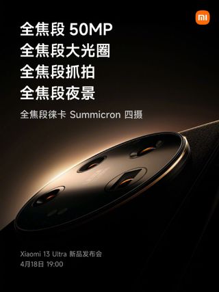 Xiaomi 13 Ultra camera poster