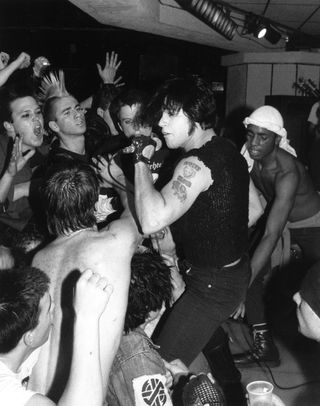 None more black, Glenn Danzig fronting the Misfits in the early 80s