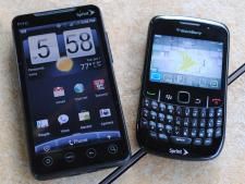 Sprint Evo 4G and BlackBerry Curve 8530