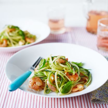 Prawn and Courgetti Linguine