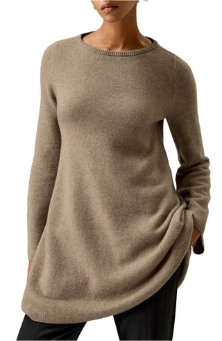 Cashmere Detachable Turtleneck Pullover Sweater for Women