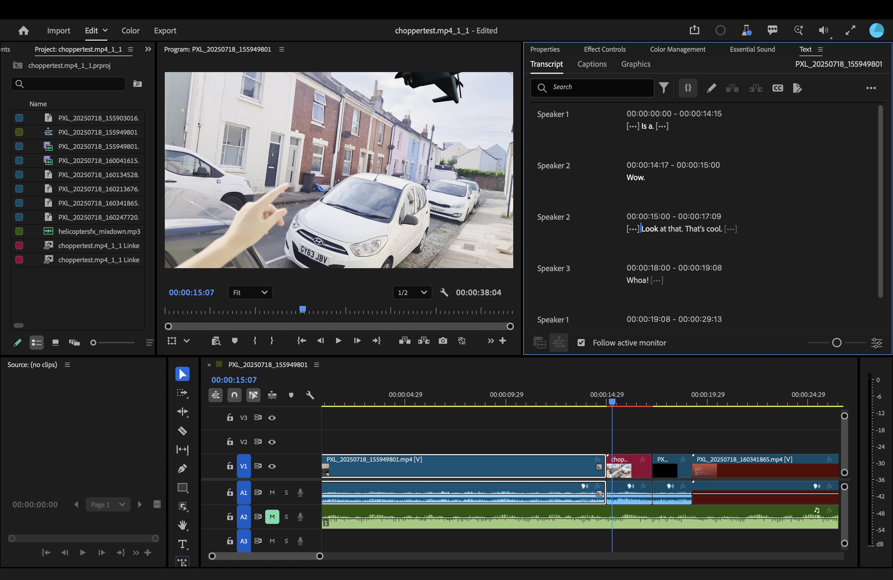 Premiere Pro text-based editing