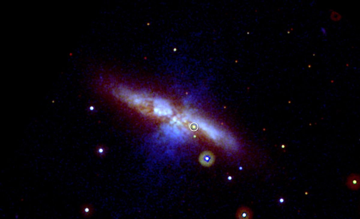 messier 82 supernova befor and after