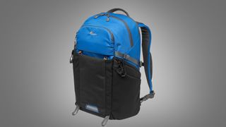 The Lowepro Photo Active 300 camera bag on a grey background