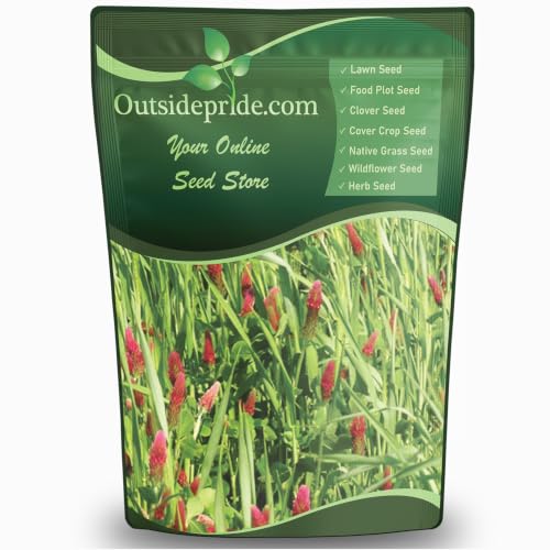 Outsidepride Gardenway Cover Crop Seeds - 10 Lbs Mixture of Triticale, Peas, Oats, Vetch, Annual Ryegrass, Crimson Clover &amp;amp; Lentils