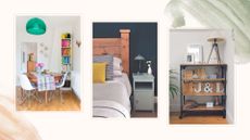 collage of second hand furniture pieces to support expert tips for buying second hand furniture