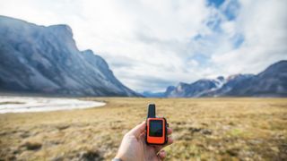 A gps device for hiking in the mountains