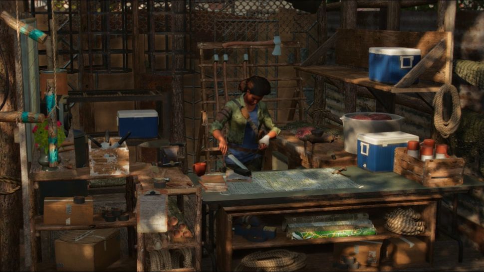 Охотничий домик, где вы торгуете легендарными материалами для животных Far Cry 6.