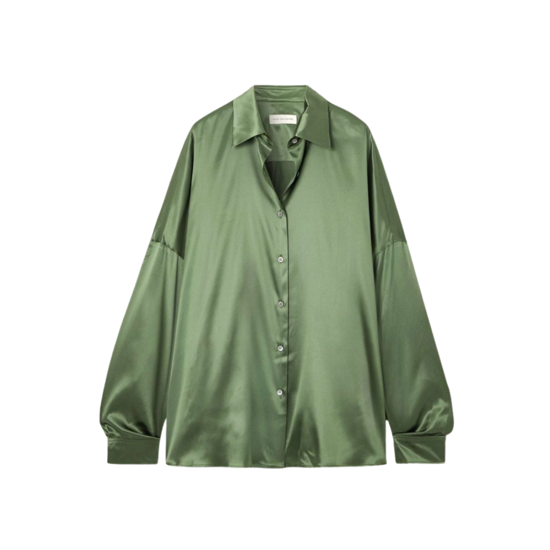 DRIES VAN NOTEN, Casia Oversized Silk-Satin Shirt
