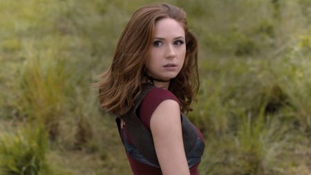 Karen Gillan as Ruby Roundhouse in Jumanji: Welcome to the Jungle.
