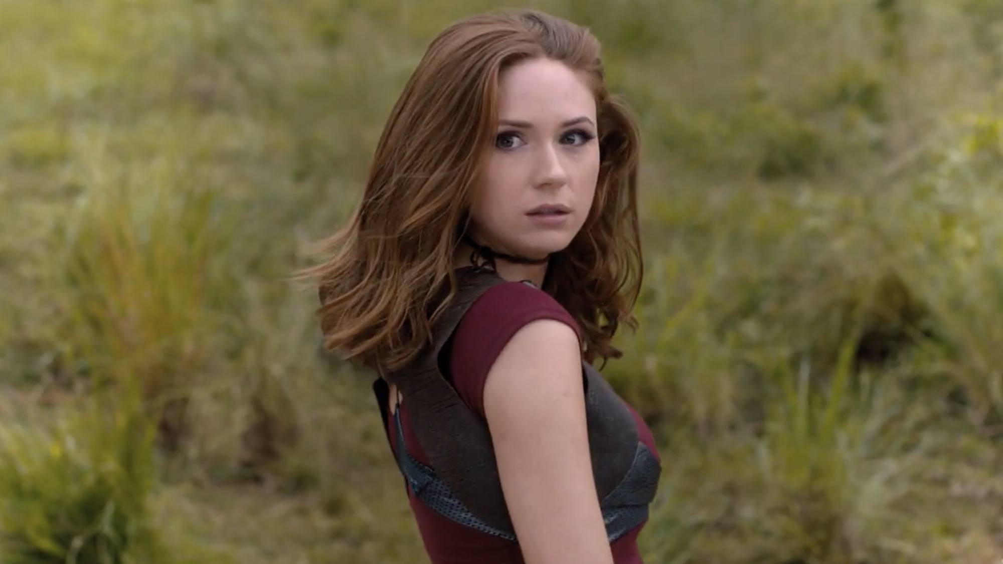 Karen Gillan as Ruby Roundhouse in Jumanji: Welcome to the Jungle.