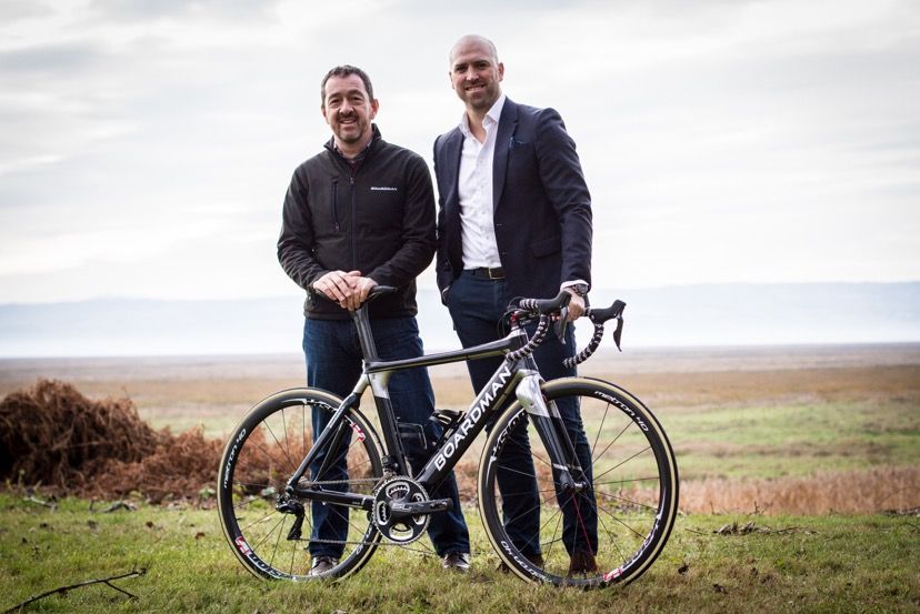 Chris Boardman and One Pro Cycling CEO Matt Prior
