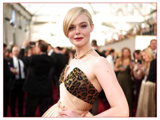 Elle Fanning at the Golden Globes