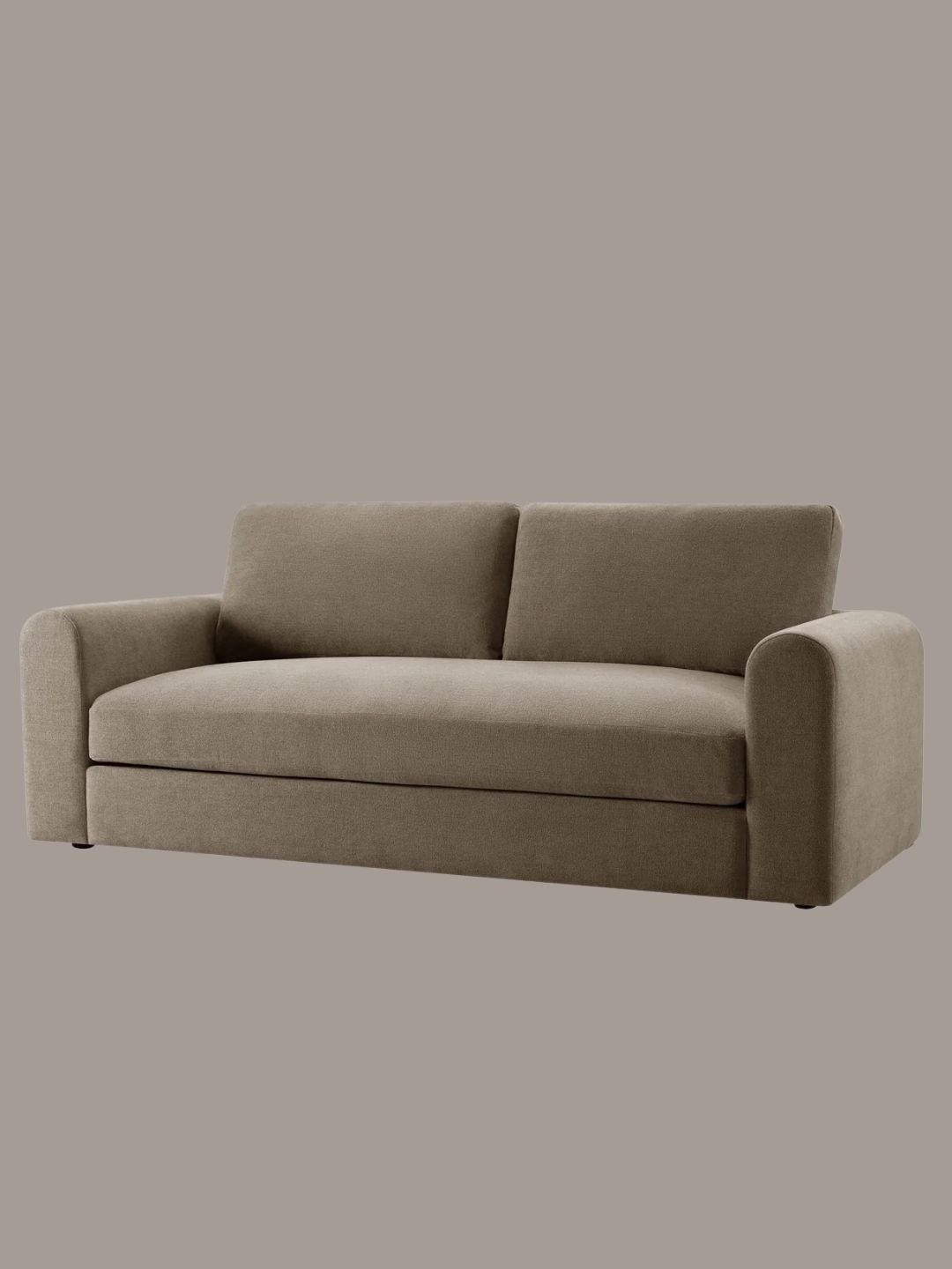 DUSK, Antalya 3 Seater Sofa in Chenille Mushroom
