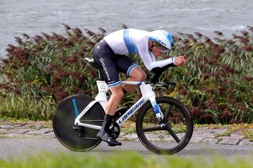 LELYSTAD NETHERLANDS AUGUST 31 Stefan Kng of Switzerland and Team Groupama FDJ competes during the 17th Benelux Tour 2021 Stage 2 a 111km Individual Time Trial stage from Lelystad to Lelystad ITT BeneluxTour on August 31 2021 in Lelystad Netherlands Photo by Bas CzerwinskiGetty Images