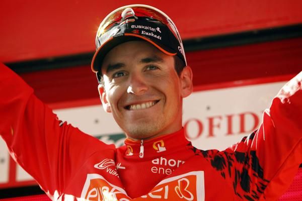 Igor Anton smiles on the podium