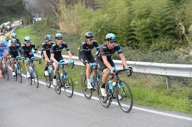 Sky's Bernhard Eisel in the lead