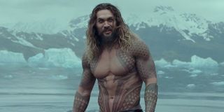 Jason Momoa as Aquaman in Justice league