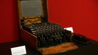 A WWII Enigma machine