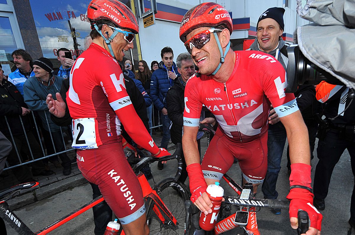Alexander Kristoff and Viacheslav Kuznetsov (Katusha)